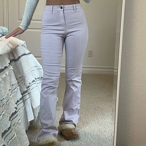 Lilac flare pants